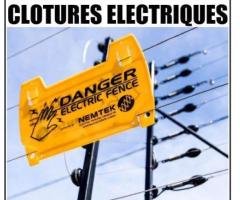 - Clôtures Électriques, et Fils anti intrusion barbelés